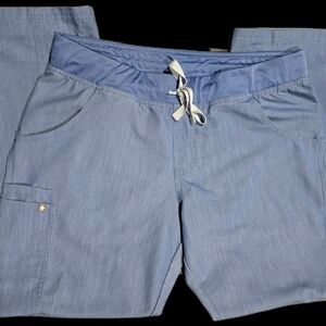 Figs Heather Indigo Scrub Pants